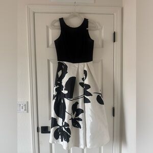 Chic black and white dress